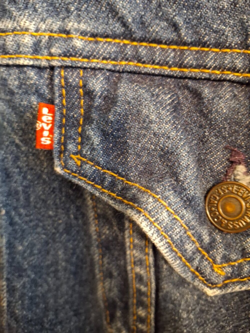 Vintage Levi's Men's Denim Jacket - Large - Picture 5 of 6